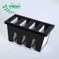 Ventilation system HEPA H13 H14 medium efficiency fiberglass combined air filter