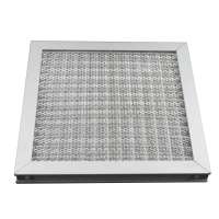 Aluminum air filter aluminum air conditioner filter mesh  wave screen for HVAC system