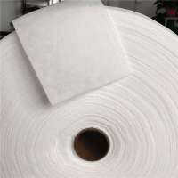 Manufacturer KN95 stock middle layer folding filter felt ES fiber Hydrophobic hot air nonwoven cotton fabric