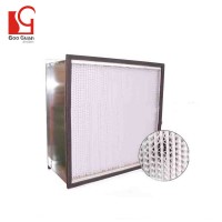 Fiberglass box hepa filter for medical industry ventilation hepa filter in glass fiber