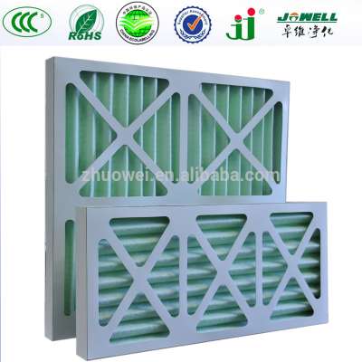 Disposable Pleated Panel Filter Pre Filter with Cardboard Frame